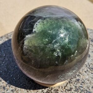 Purple and Green Fluorite Sphere